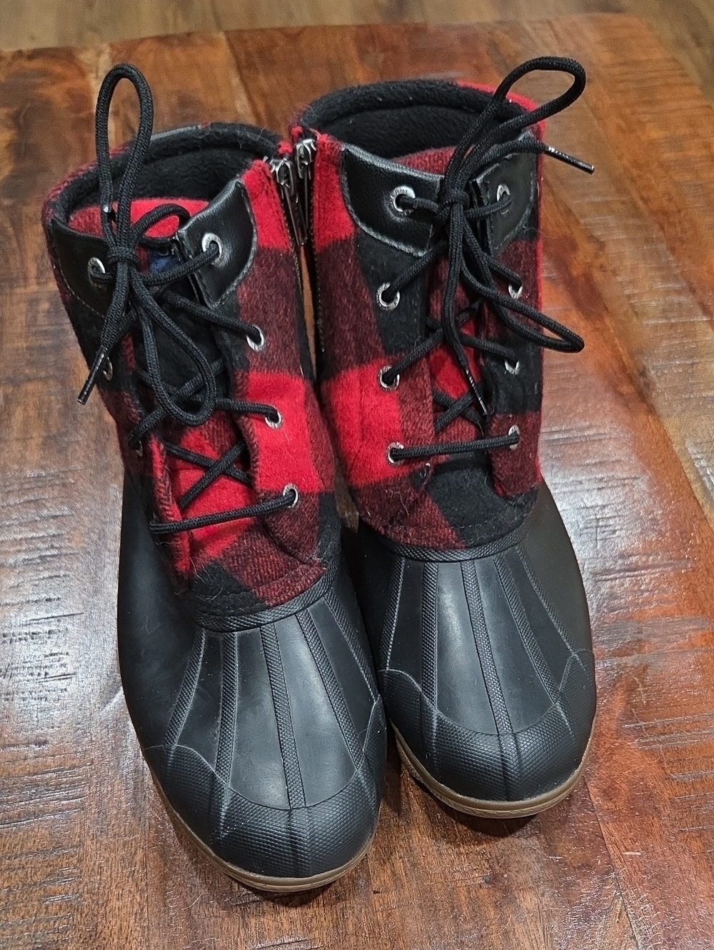 Sperry Buffalo Plaid Boots